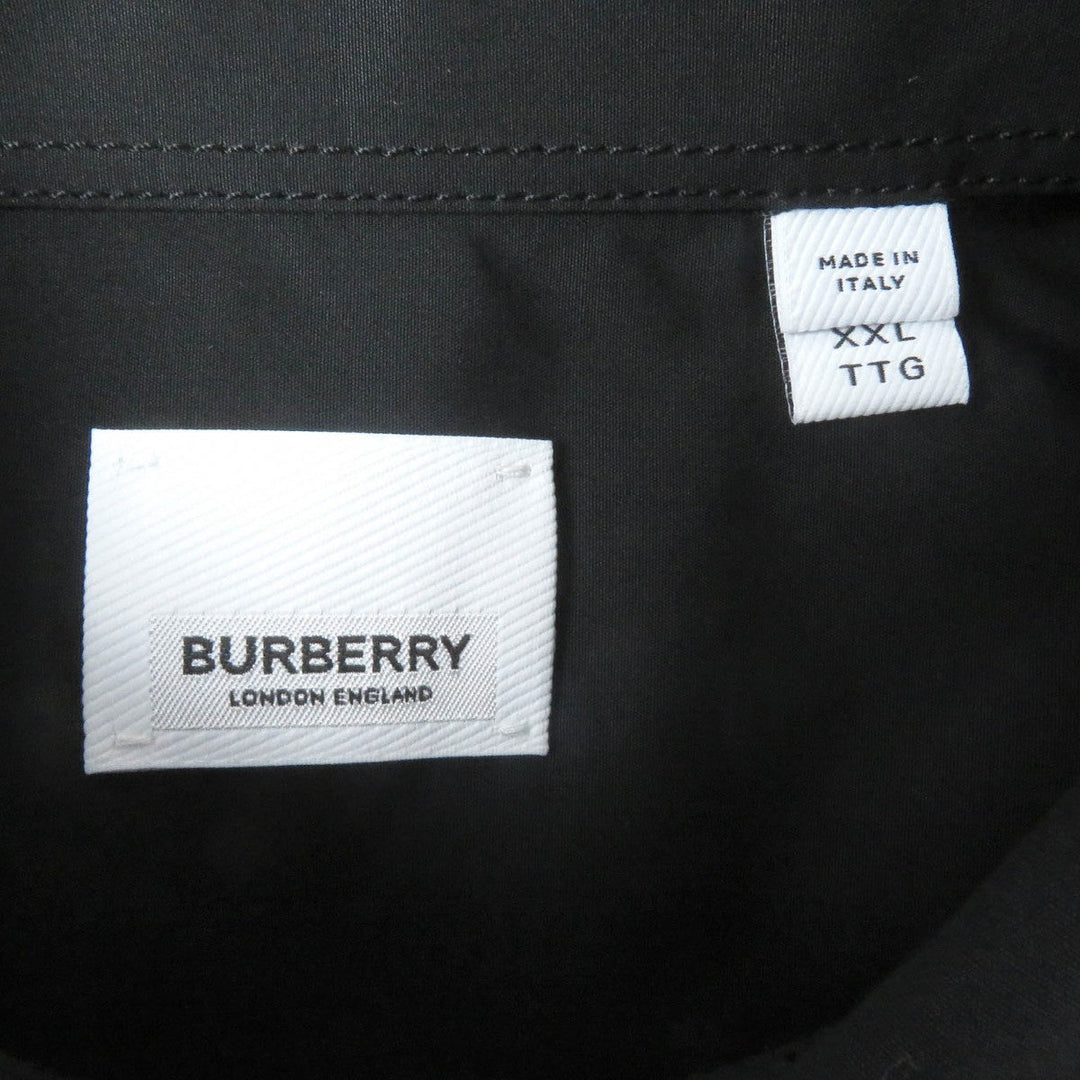 BURBERRY Short sleeve polo shirt 8051897 Main: 100% cotton black mens XXL Used Authentic