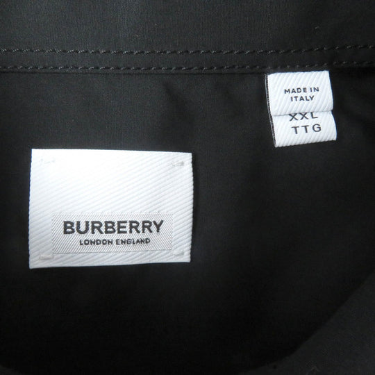 BURBERRY Short sleeve polo shirt 8051897 Main: 100% cotton black mens XXL Used Authentic