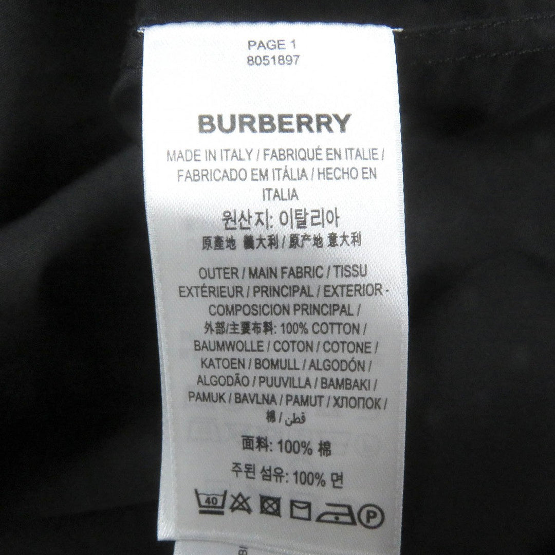 BURBERRY Short sleeve polo shirt 8051897 Main: 100% cotton black mens XXL Used Authentic