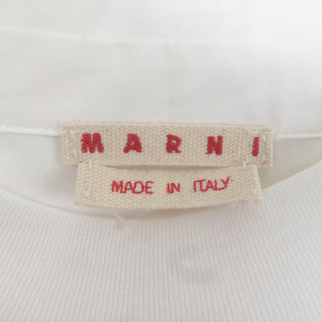 MARNI Cut HUMU0278QX Main: 100% cotton white mens 50 Used Authentic