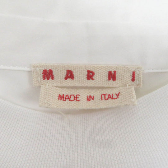 MARNI Cut HUMU0278QX Main: 100% cotton white mens 50 Used Authentic