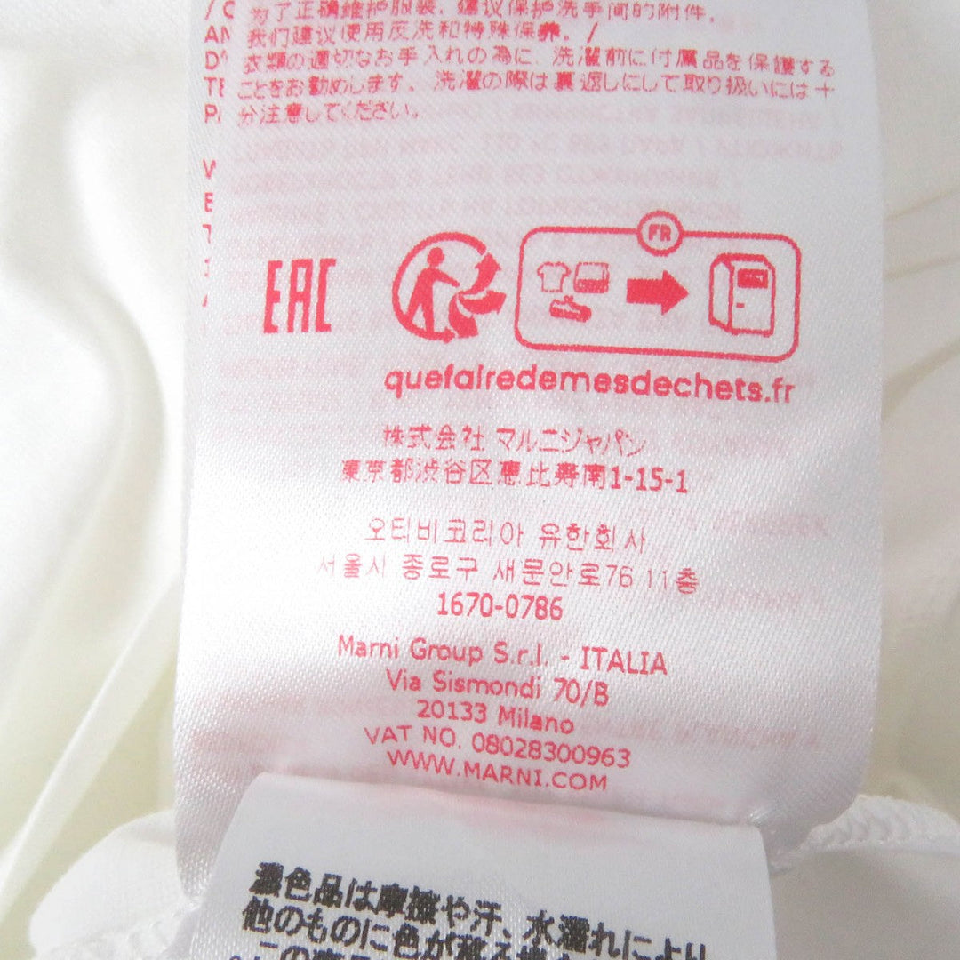 MARNI Cut HUMU0278QX Main: 100% cotton white mens 50 Used Authentic