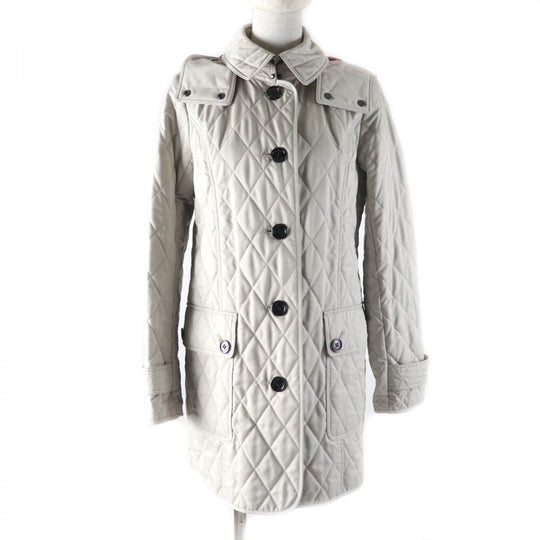 BURBERRY LONDON coat B1C06-826-40 Outer: 100% polyester, Filling: 60% polyester, Filling: 40% unspecified fibers, Lining: 52% cupra, Lining: 48% polyester beige Women 38 Used Authentic