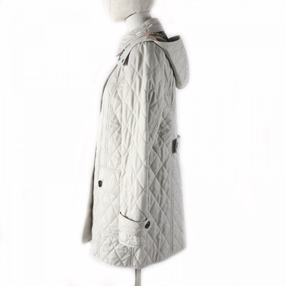 BURBERRY LONDON coat B1C06-826-40 Outer: 100% polyester, Filling: 60% polyester, Filling: 40% unspecified fibers, Lining: 52% cupra, Lining: 48% polyester beige Women 38 Used Authentic