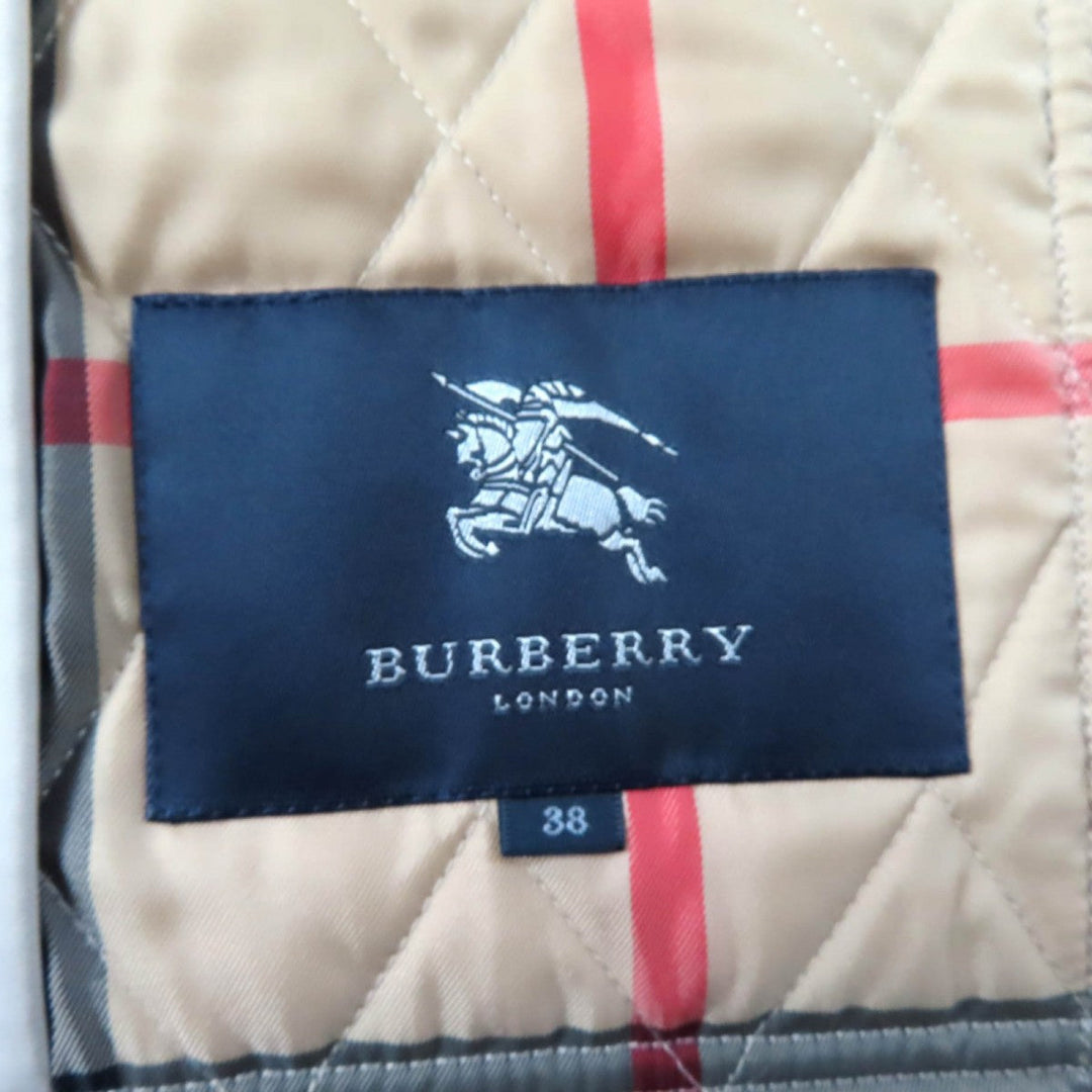 BURBERRY LONDON coat B1C06-826-40 Outer: 100% polyester, Filling: 60% polyester, Filling: 40% unspecified fibers, Lining: 52% cupra, Lining: 48% polyester beige Women 38 Used Authentic