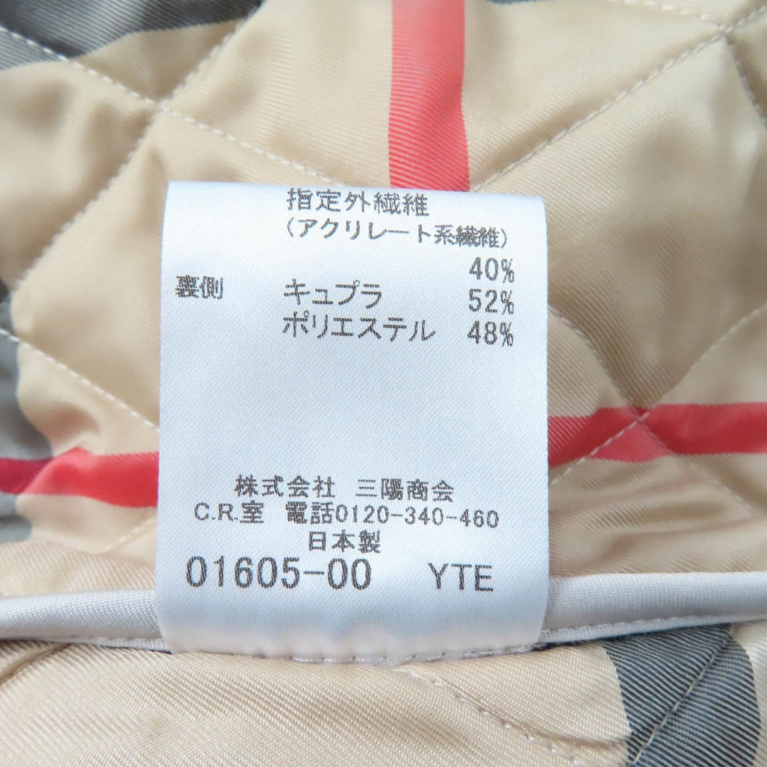 BURBERRY LONDON coat B1C06-826-40 Outer: 100% polyester, Filling: 60% polyester, Filling: 40% unspecified fibers, Lining: 52% cupra, Lining: 48% polyester beige Women 38 Used Authentic