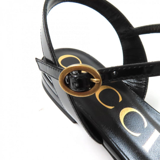 GUCCI Sandals Main: Leather black Women 36 Used Authentic