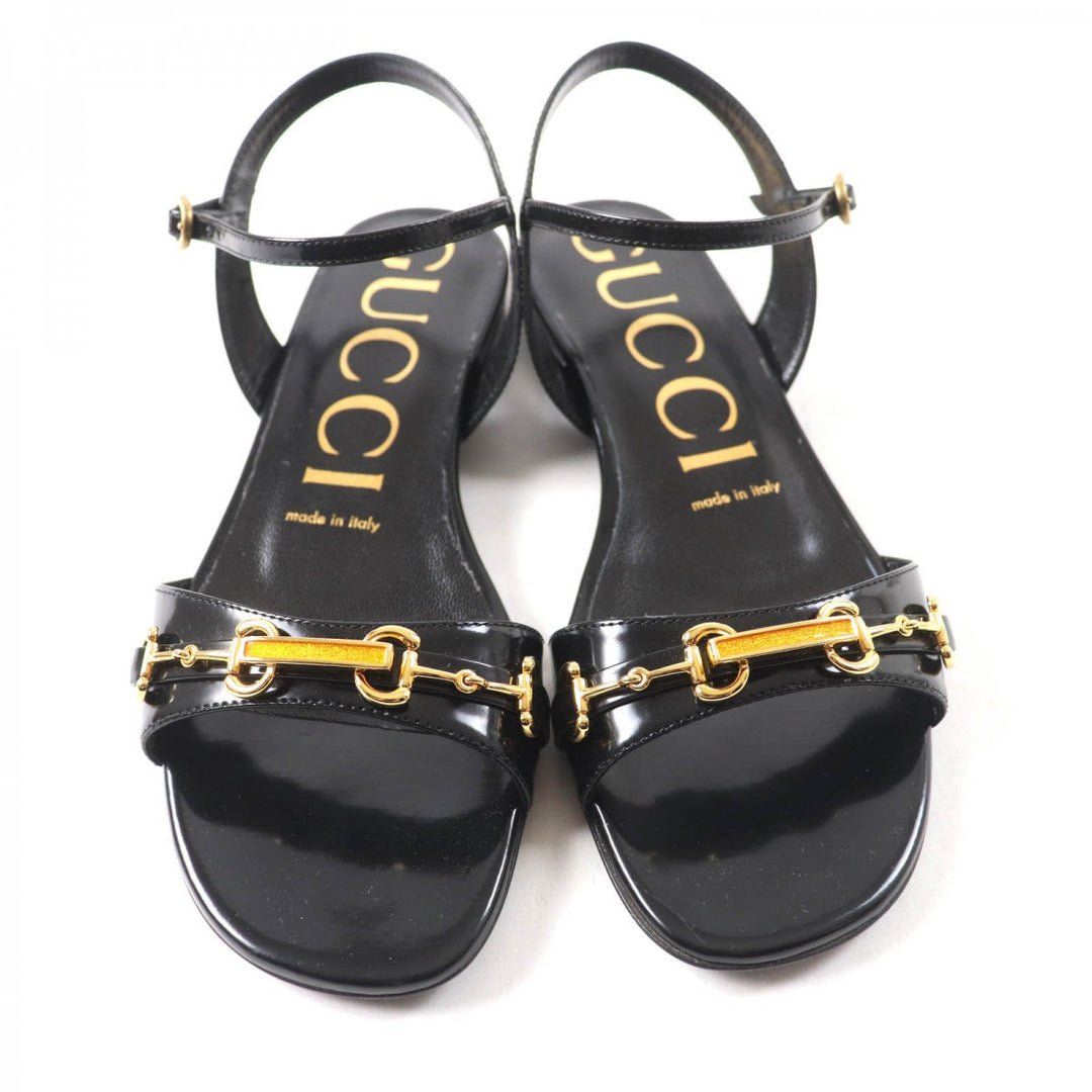 GUCCI Sandals Main: Leather black Women 36 Used Authentic