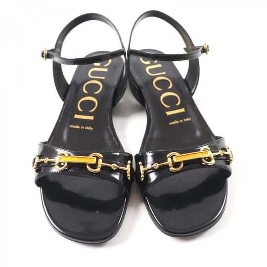 GUCCI Sandals Main: Leather black Women 36 Used Authentic