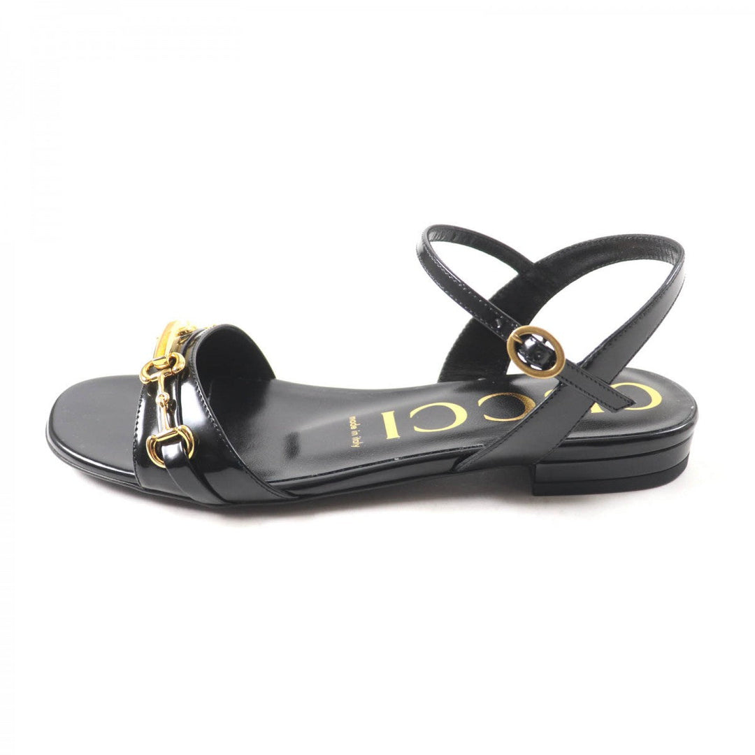 GUCCI Sandals Main: Leather black Women 36 Used Authentic