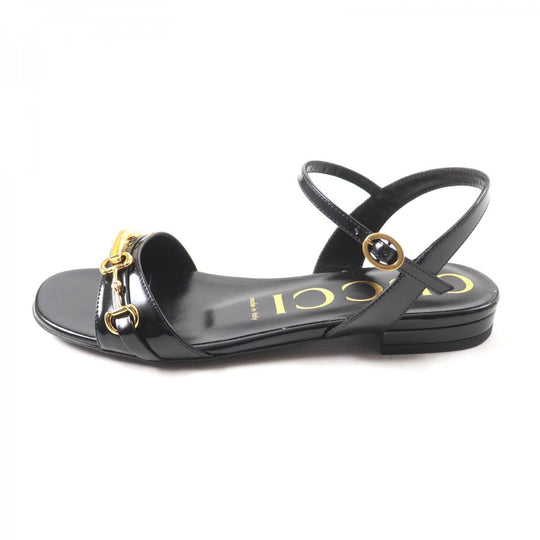 GUCCI Sandals Main: Leather black Women 36 Used Authentic