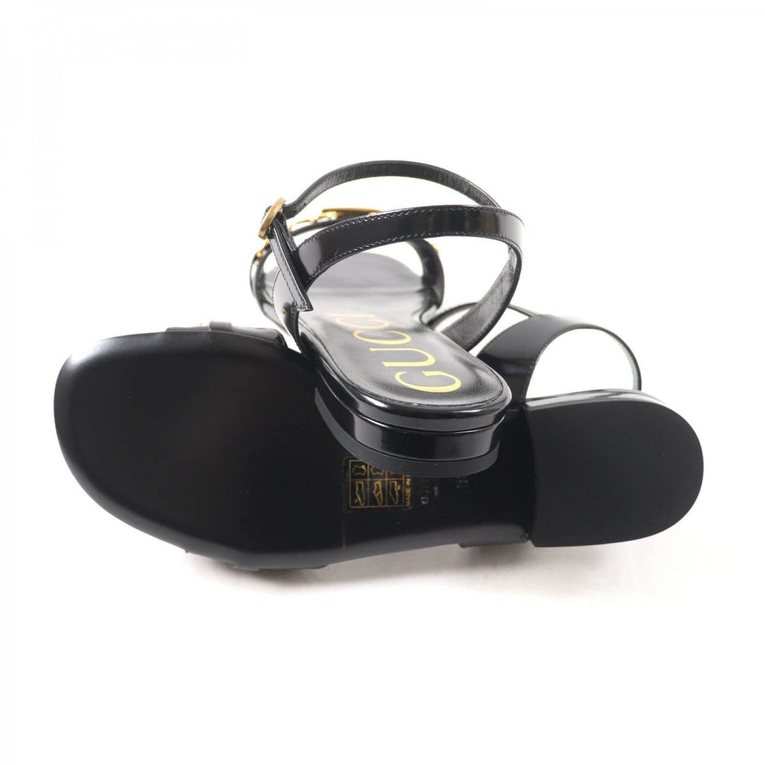 GUCCI Sandals Main: Leather black Women 36 Used Authentic