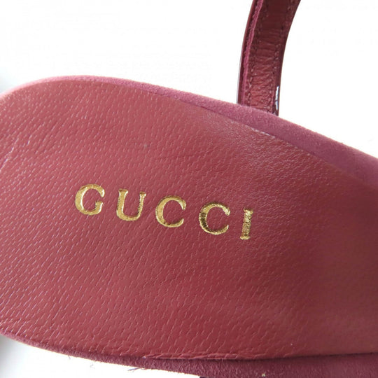 GUCCI Sandals Suede leather purple 36.5