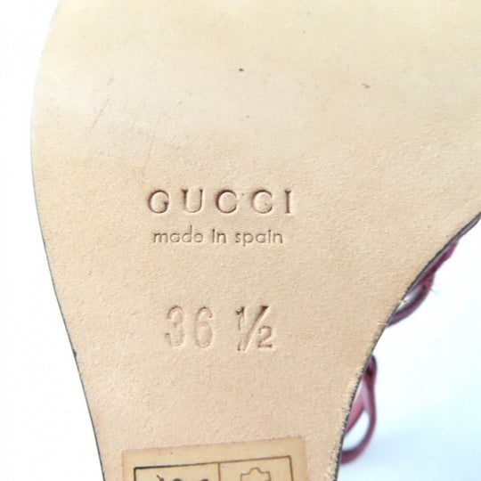 GUCCI Sandals Suede leather purple 36.5
