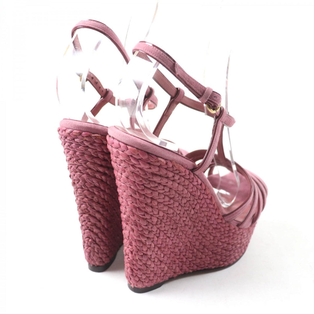 GUCCI Sandals Suede leather purple 36.5