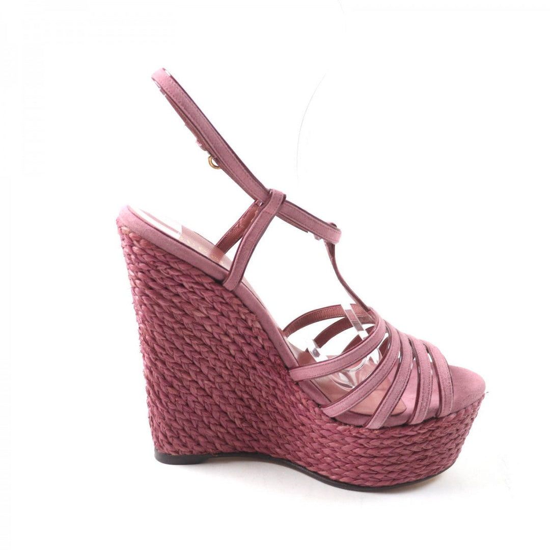 GUCCI Sandals Suede leather purple 36.5