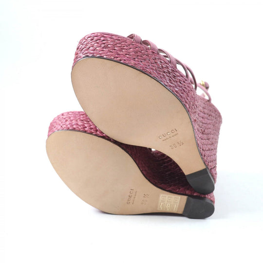 GUCCI Sandals Suede leather purple 36.5