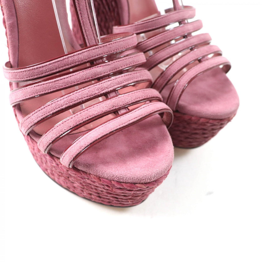 GUCCI Sandals Suede leather purple 36.5