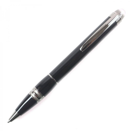 MONTBLANC Ballpoint pen Resin, Platinum Black gun metallic Starwalker mens Used Authentic