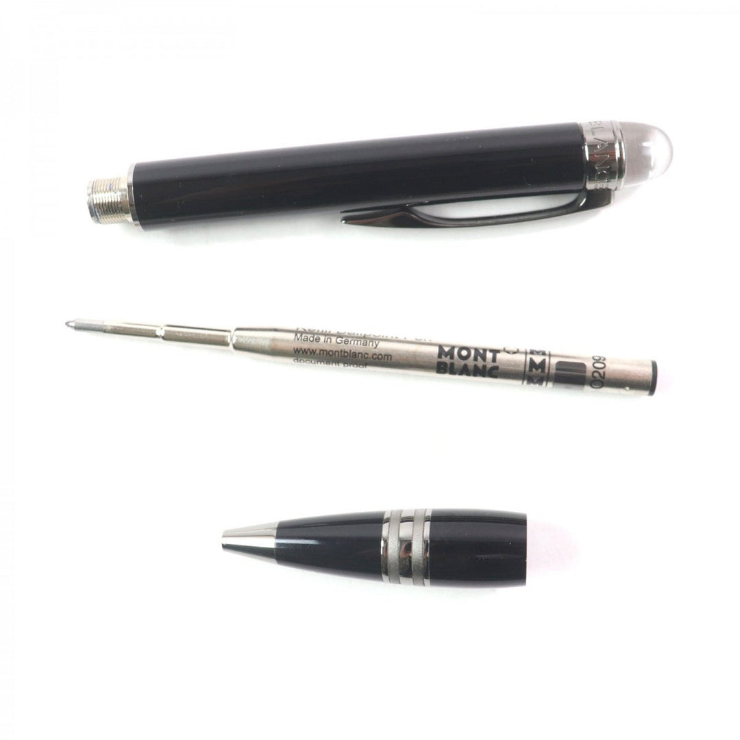 MONTBLANC Ballpoint pen Resin, Platinum Black gun metallic Starwalker mens Used Authentic