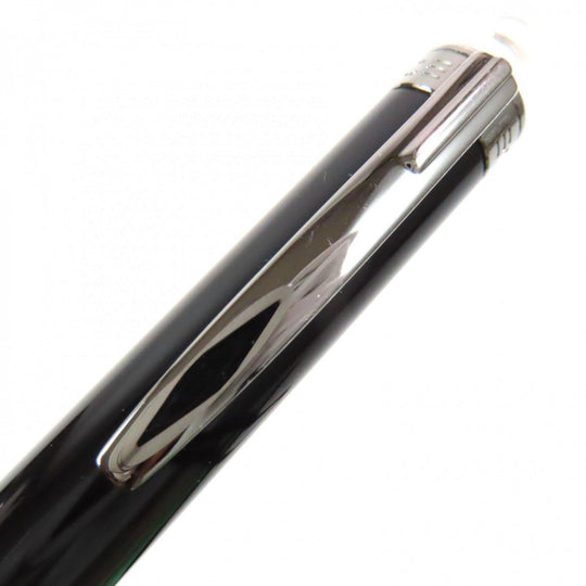 MONTBLANC Ballpoint pen Resin, Platinum Black gun metallic Starwalker mens Used Authentic