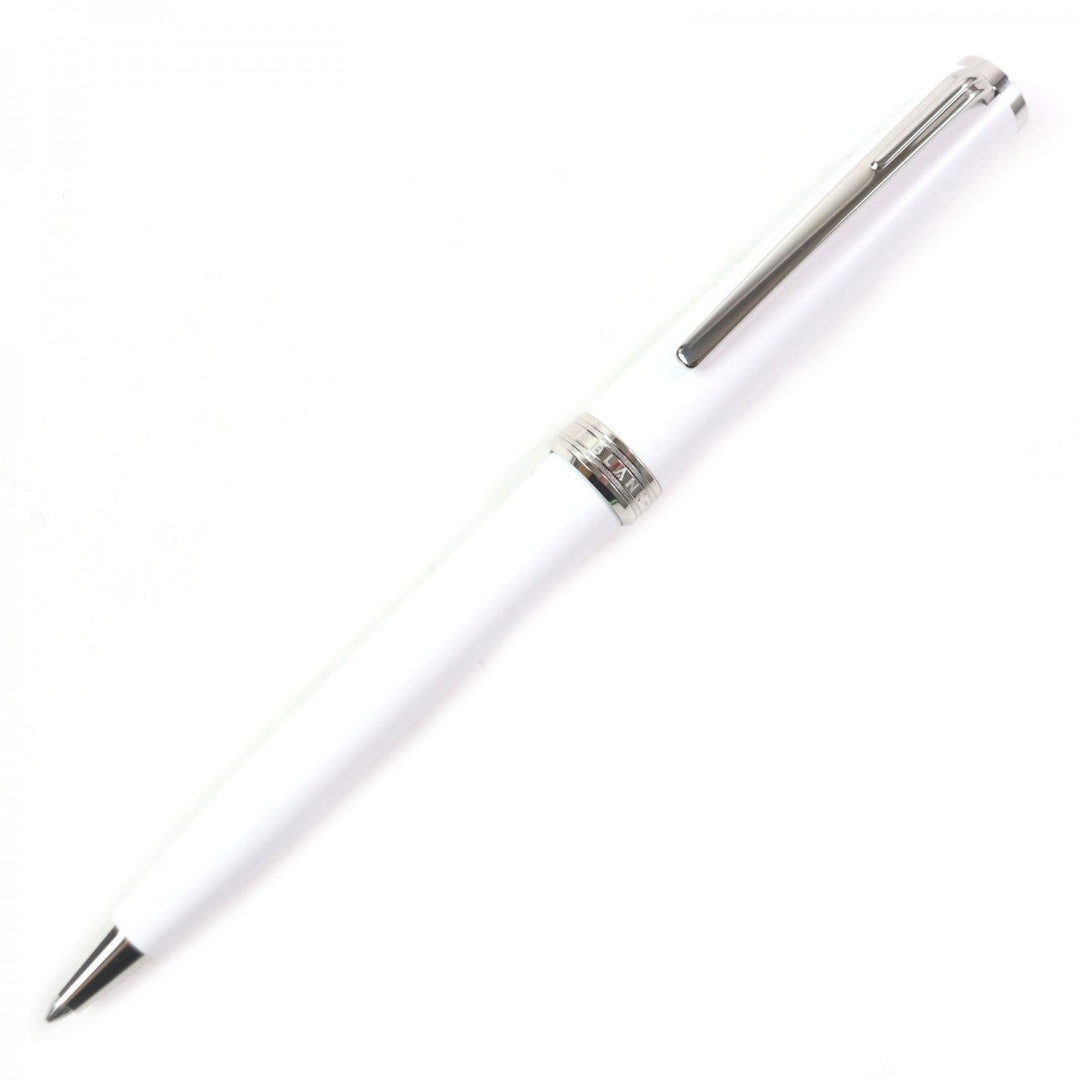 MONTBLANC Ballpoint pen White precious resin, Platinum white Pix Collection mens Used Authentic