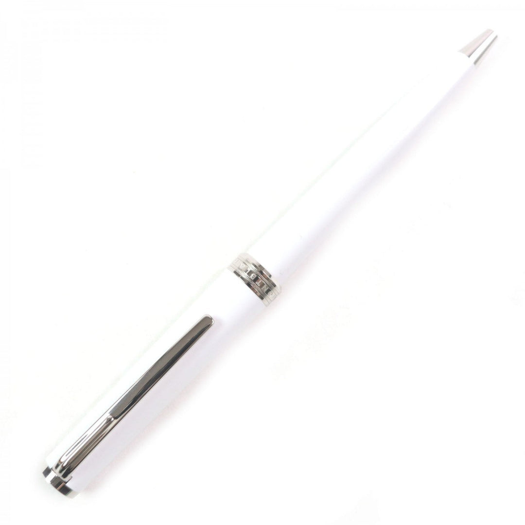 MONTBLANC Ballpoint pen White precious resin, Platinum white Pix Collection mens Used Authentic