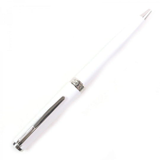 MONTBLANC Ballpoint pen White precious resin, Platinum white Pix Collection mens Used Authentic