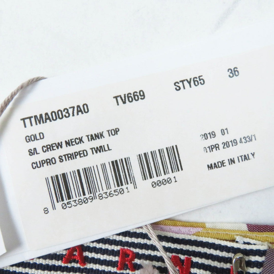 MARNI blouse TTMA0037AO Main: 100% cupra Multi Women 36 Used Authentic