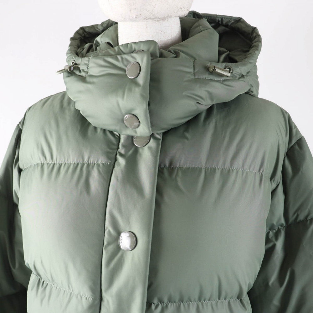 COACH Down jacket CL445 Main: 100% polyester, Lining: 100% polyester, Filling: 90% down, Filling: 10% feather, Filling: 100% polyester khaki Women XS Used Authentic