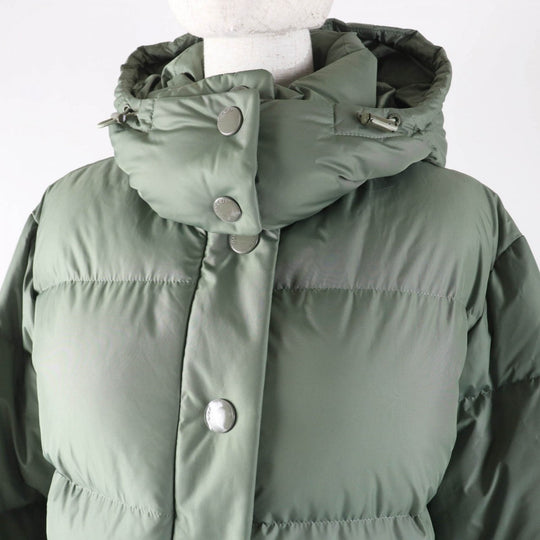 COACH Down jacket CL445 Main: 100% polyester, Lining: 100% polyester, Filling: 90% down, Filling: 10% feather, Filling: 100% polyester khaki Women XS Used Authentic