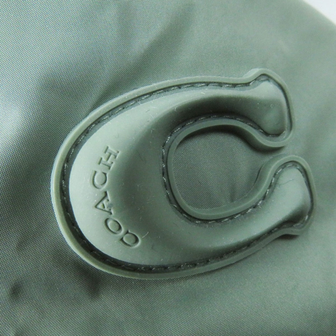 COACH Down jacket CL445 Main: 100% polyester, Lining: 100% polyester, Filling: 90% down, Filling: 10% feather, Filling: 100% polyester khaki Women XS Used Authentic