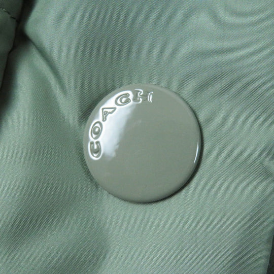 COACH Down jacket CL445 Main: 100% polyester, Lining: 100% polyester, Filling: 90% down, Filling: 10% feather, Filling: 100% polyester khaki Women XS Used Authentic