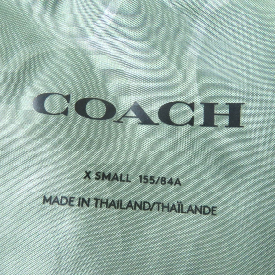 COACH Down jacket CL445 Main: 100% polyester, Lining: 100% polyester, Filling: 90% down, Filling: 10% feather, Filling: 100% polyester khaki Women XS Used Authentic