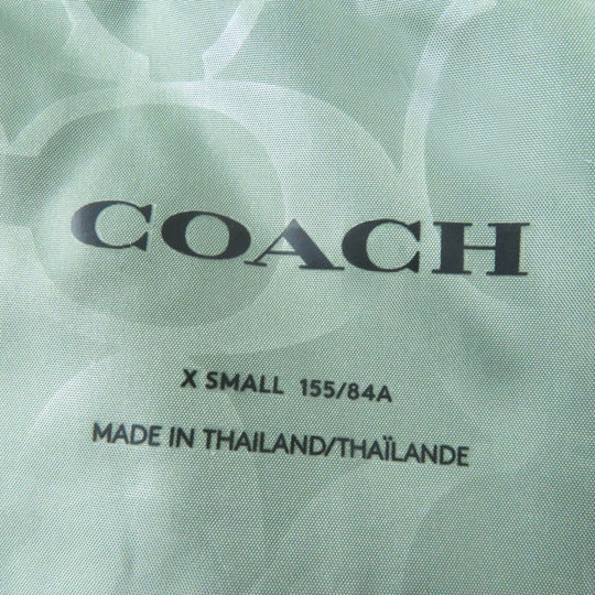 COACH Down jacket CL445 Main: 100% polyester, Lining: 100% polyester, Filling: 90% down, Filling: 10% feather, Filling: 100% polyester khaki Women XS Used Authentic