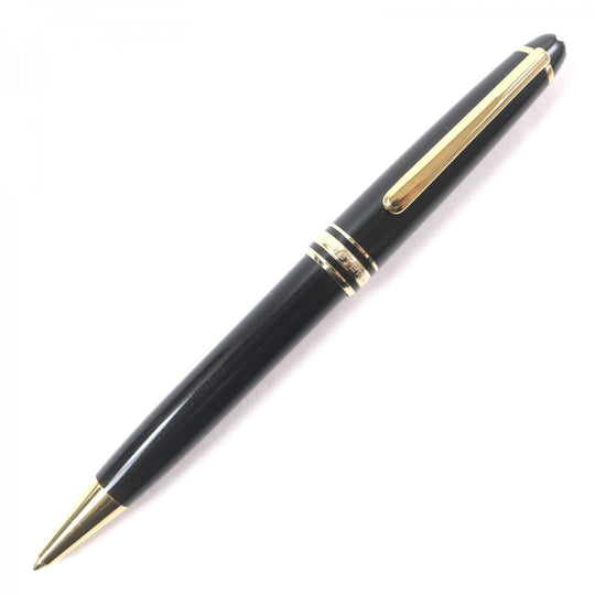 MONTBLANC Ballpoint pen Resin, Gold Plated black Meisterstck mens Used Authentic