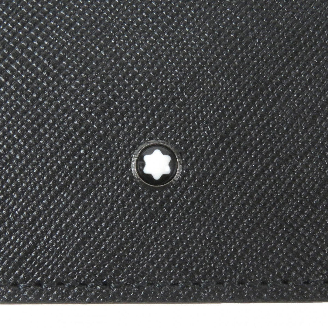 MONTBLANC Bill Compartment Main: Leather black Sartorial Wallet 6cc mens Used Authentic