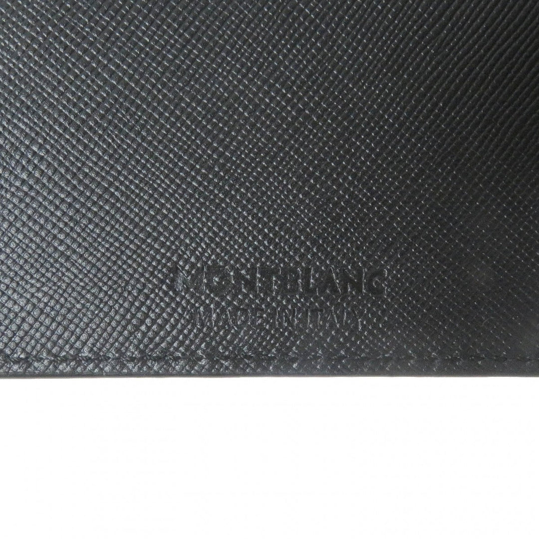MONTBLANC Bill Compartment Main: Leather black Sartorial Wallet 6cc mens Used Authentic