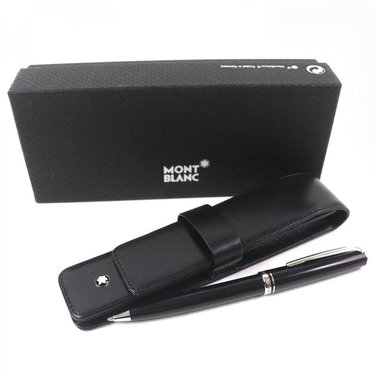 MONTBLANC Ballpoint pen Resin, Platinum black Generation New Model mens Used Authentic