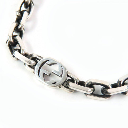 GUCCI Necklace Main�FAG925
,�\ Silver mens Used Authentic