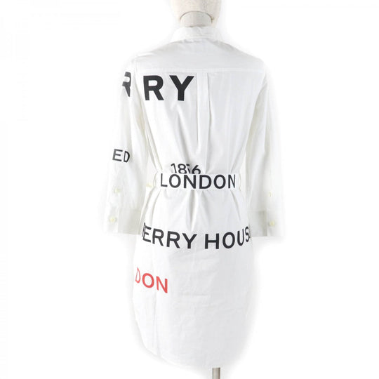 BURBERRY one piece 8013907 Main: 100% cotton white Women 32 Used Authentic