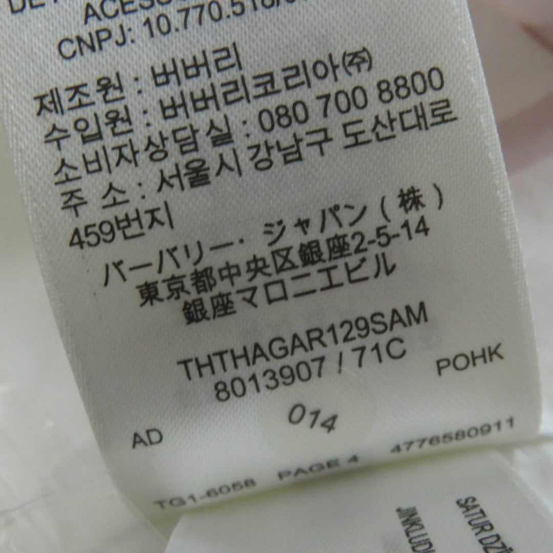 BURBERRY one piece 8013907 Main: 100% cotton white Women 32 Used Authentic