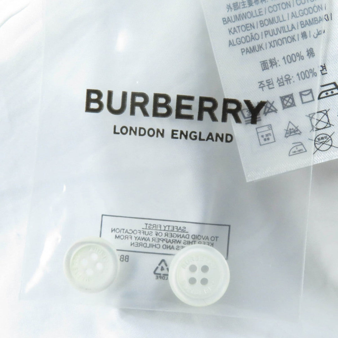 BURBERRY one piece 8013907 Main: 100% cotton white Women 32 Used Authentic