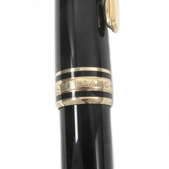 MONTBLANC Ballpoint pen Main: Precious resin Black gold mens Used Authentic