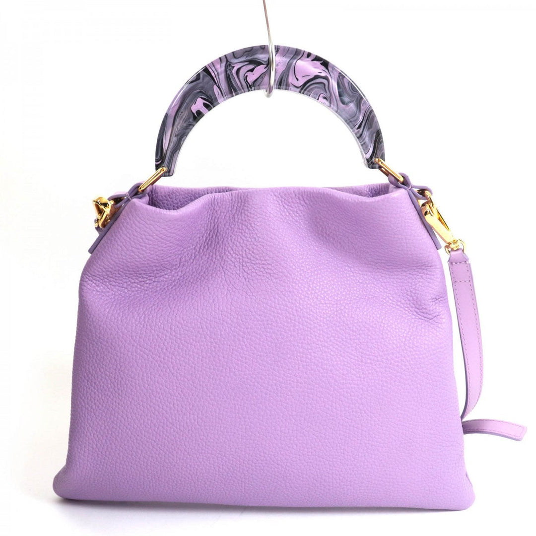 MARNI Shoulder Bag Main: Leather purple Venice small bag Women Used Authentic