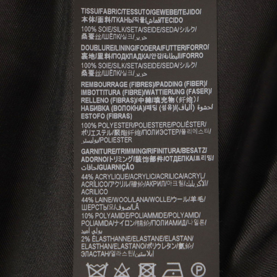 SAINT LAURENT PARIS Bomber jacket 670845 silk black 36