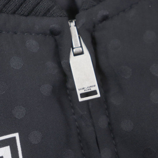 SAINT LAURENT PARIS Bomber jacket 670845 silk black 36