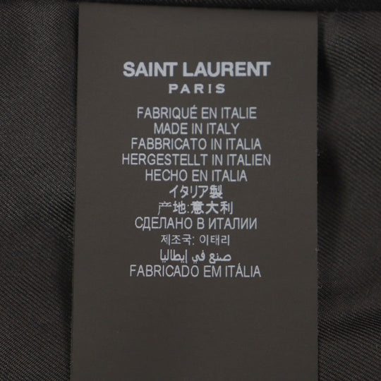 SAINT LAURENT PARIS Bomber jacket 670845 silk black 36
