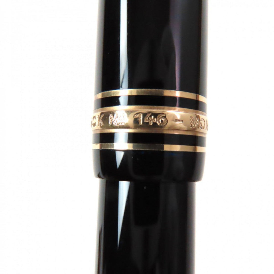 MONTBLANC fountain pen Pen point: 14K Black gold Meisterstuck No.146 mens Used Authentic