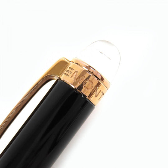 MONTBLANC Ballpoint pen Resin, Gold Plated black Starwalker